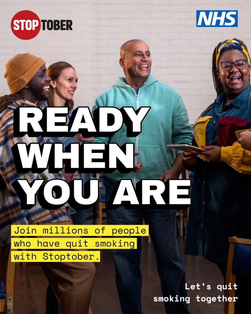 stoptober - ready when you are poster