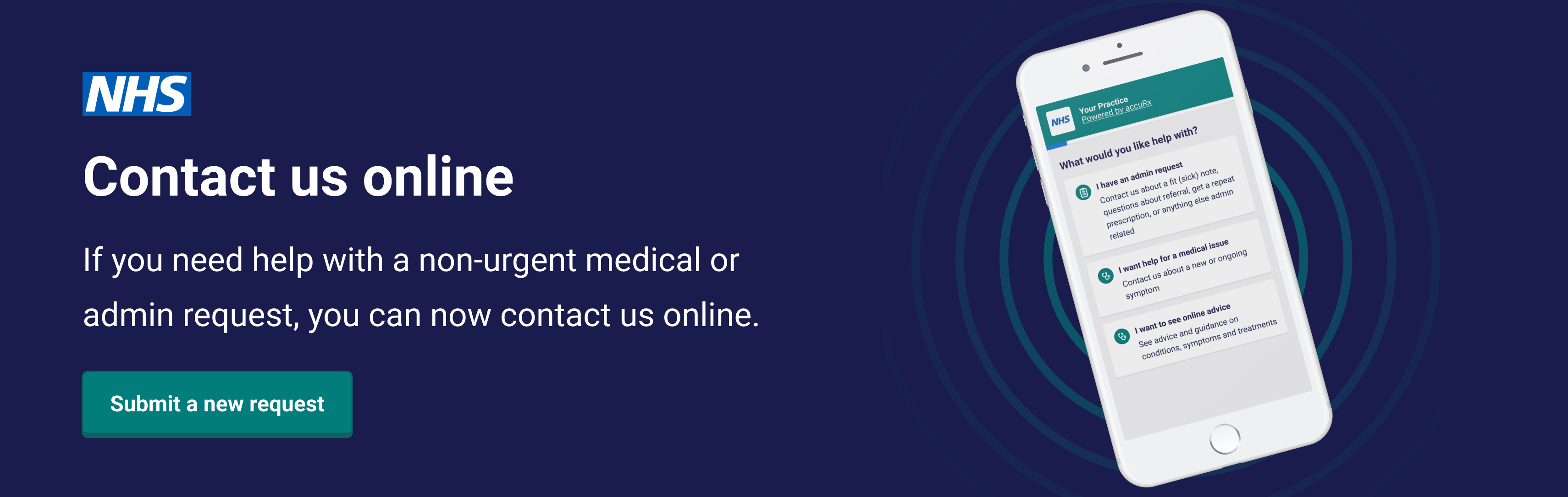 contact your gp online using an online form